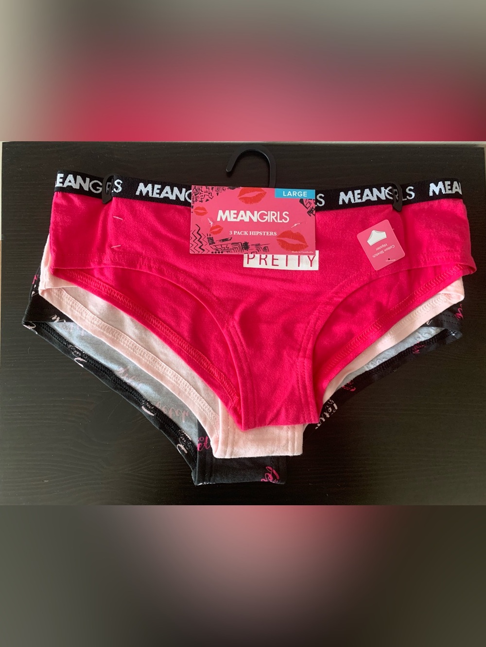 Mean Girls Women's 3-Pack Underwear - Pink Mix